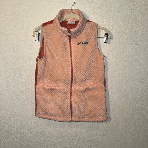 Columbia Sportswear Company Other - Columbia Girls Cozy Fire Side Two Tone Pink Zip Front Vest Size Large (14/16)